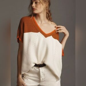 Maeve V-Neck Sweater Tee